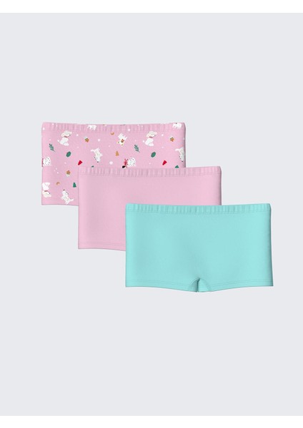 Lcw Kids Baskılı Kız Çocuk Boxer 3'lü