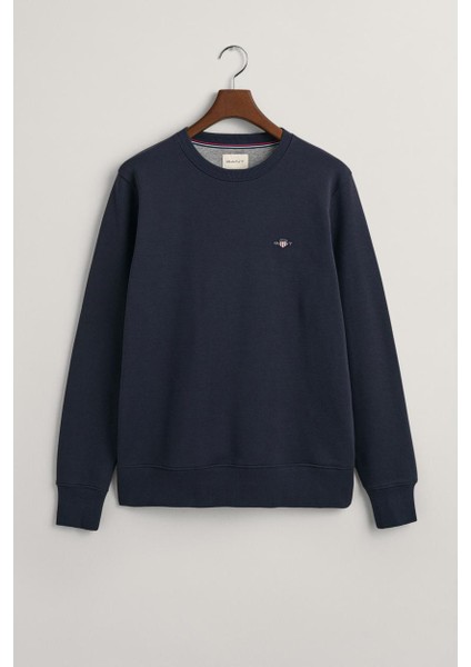 Erkek Bisiklet Yaka Sweatshirt - Lacivert fırsatları