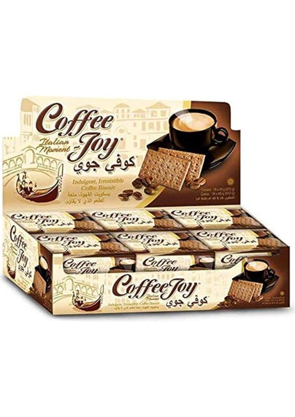 Kahve Aromalı Coffee Joy Bisküvileri 18'li 702 gr
