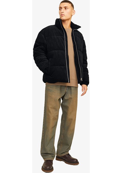 Erkek Jorbronx Corduroy Şişme Mont - Siyah fiyatları