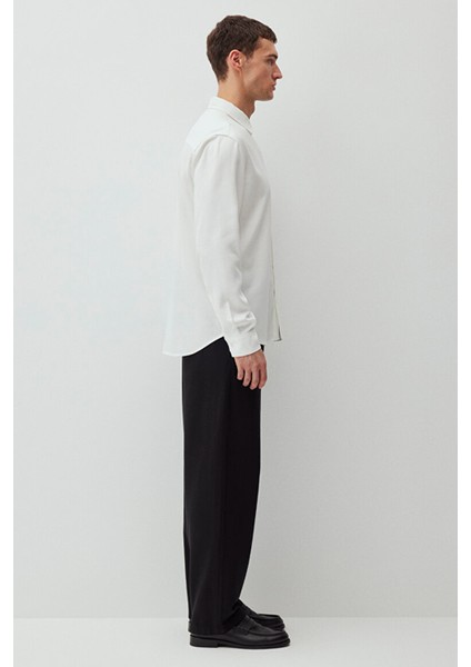 Erkek Tencel Tm Lyocell Gömlek - Beyaz modelleri