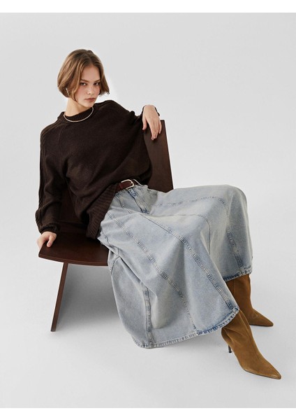 Lcw Modest Bisiklet Yaka Kadın Triko Tunik
