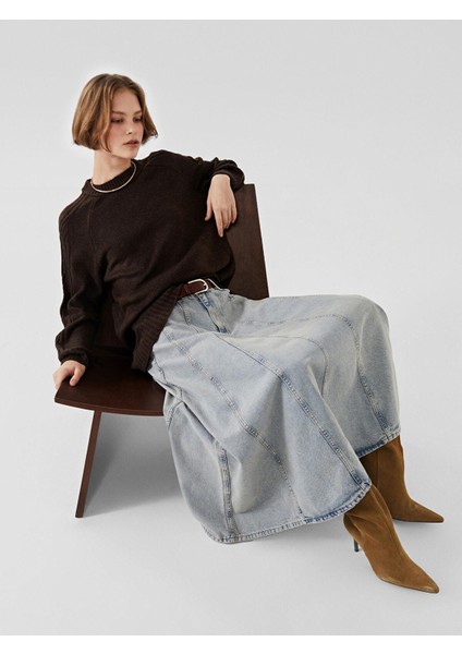 Lcw Modest Bisiklet Yaka Kadın Triko Tunik