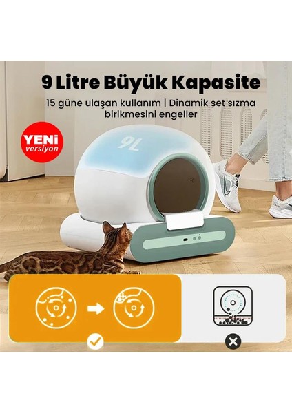 Ti+ 65L Wifi Otomatik Akıllı Kedi Tuvaleti Yeni Versiyon