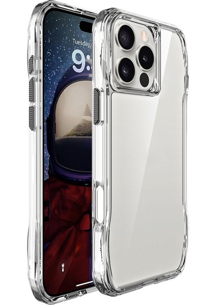 iPhone 16 Pro Max Kılıf Airbagli Şeffaf Zore Incek Kapak-Şeffaf
