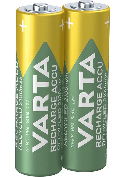 Varta Nı-Mh 1.2V 2100 Mah Hr6 Aa Şarjlı 2li Kalem Pil (4738)