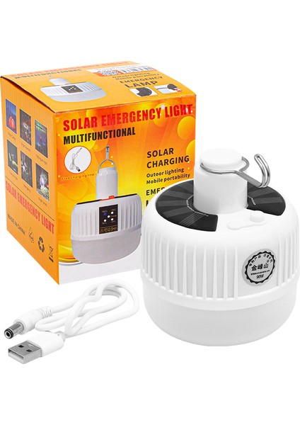 90 Watt 24 Ledli Çok Fonksiyonlu Solar Acil Durum Lambası (4738)
