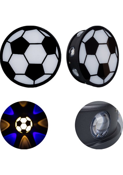Gün Işığı - Mavi Futbol Topu Dekoratif LED Duvar Aplik (4738)