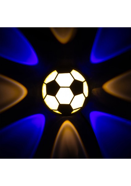 Gün Işığı - Mavi Futbol Topu Dekoratif LED Duvar Aplik (4738)