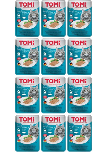 Pate Somon ve Yumurtalı Yetişkin Kedi Konservesi 100GR - 12 Adet