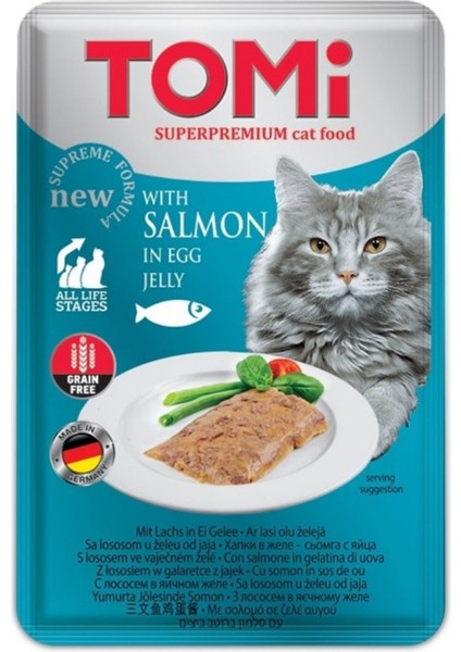 Pate Somon ve Yumurtalı Yetişkin Kedi Konservesi 100GR - 12 Adet