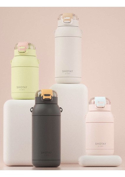 SHOTAY MATARA PASLANMAZ ÇELİK 1000 ML 4 KARIŞIK RENK-DESEN ST-8081 - 1 ADET