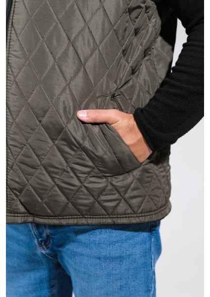 Kapitone Desenli Içi Polarlı 5 Renk Battal Dahil 9 Beden Kışlık Yelek modelleri