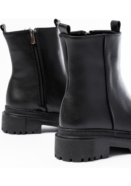 Siyah Fermuarlı Günlük Kadın Bot Bayan BOT812-201 fırsatları