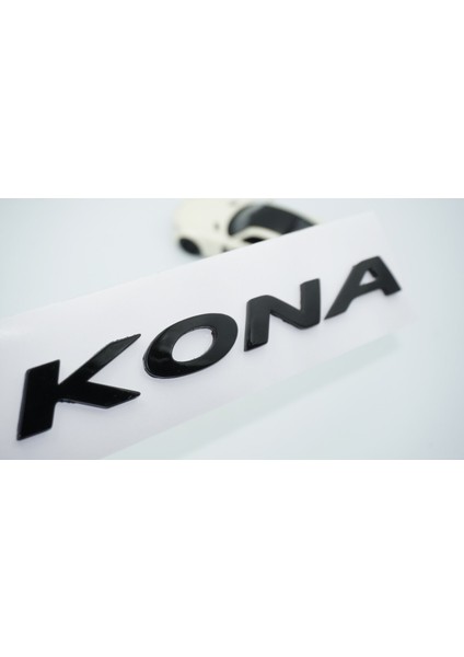 Kona Bagaj 3m 3D Siyah Abs Yazı Logo Hyundai Ile Uyumlu