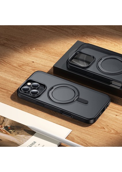 iPhone 16 Pro Uyumlu Rotating Magsafe Standlı Kapak
