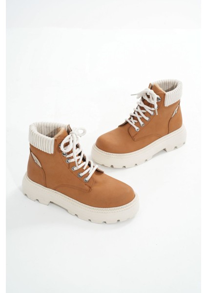 Taba Süet Bağcıklı Kalın Taban Kadın Günlük Bot Bayan BOTLMÇ-204 fırsatları
