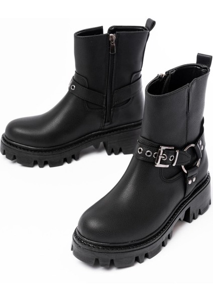 Siyah Fermuarlı Günlük Kadın Bot Bayan BOT868-201 indirimleri