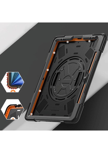 iPad Air 13 2024 Uyumlu Tam Koruma Sağlayan Zırhlı Silikon Tablet Kılıfı Şok Emici Dayanıklı ve Şık fırsatları