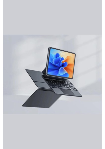 Galaxy X700 Tab S8 Uyumlu 11 Inç Ledli Klavyeli Magnetik Tablet Kılıfı fırsatları