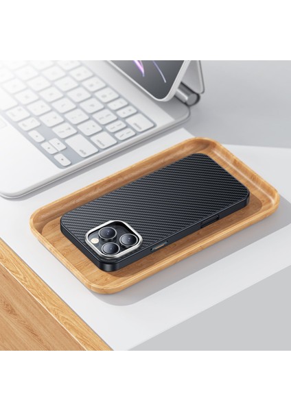 iPhone 16 Pro Max Uyumlu Knight Kevlar Magsafe Telefon Kılıfı