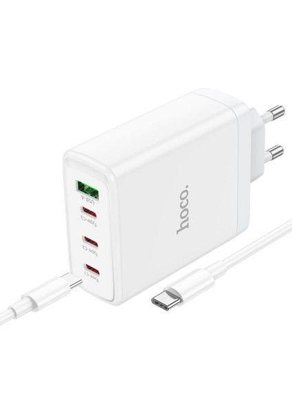N31 Leader Pd Hızlı Şarj Özellikli 100W Type-C ve USB Şarj Çıkışlı Gan Teknoloji Şarj Başlığı