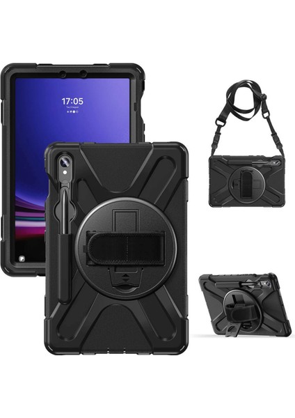 Galaxy Tab S9 Fe Uyumlu Tam Koruma Sağlayan Zırhlı Silikon Tablet Kılıfı Şok Emici Dayanıklı ve Şık fırsatları