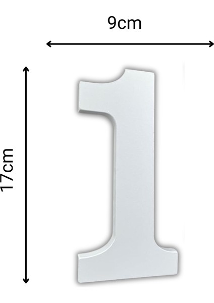 Strafor 1 Rakamı 17 cm
