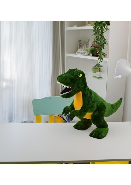 Peluş T-Rex Dinazor Peluş Oyuncak Yastık Oyuncak Uyku ve Oyun Arkadaşı 40 cm