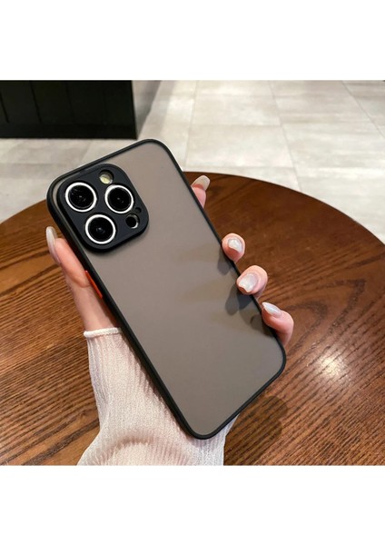 iPhone 11 Pro Kılıf Kenarları Renkli Arkası Mat Transparan Hux Kapak