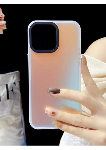 iphone 14 Pro Uyumlu Hologram Renk Değiştiren Darbe Emici Kılıf