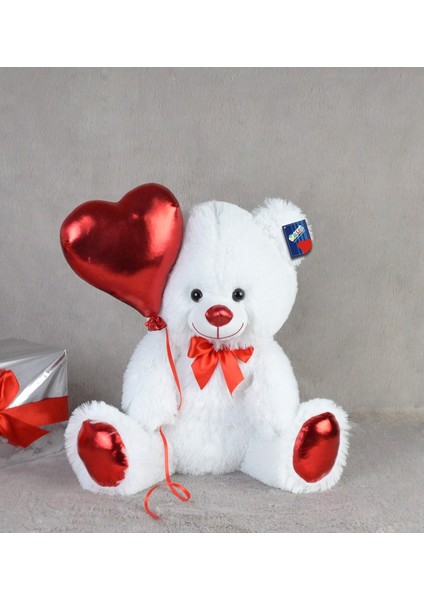 Oyuncak Peluş Ayıcık Balonlu 40 cm - Uyku ve Oyun Arkadaşı Peluş Oyuncak