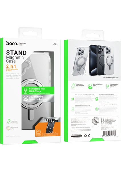 iPhone 16 Uyumlu Rotating Magsafe Standlı Kapak