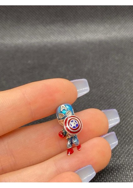 Marvel The Avengers Captan America Charm