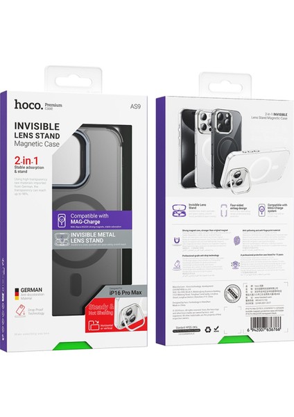 iPhone 16 Pro Max Uyumlu Invisible Magsafe Kapak
