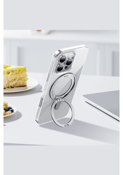 iPhone 16 Pro Max Uyumlu Rotating Magsafe Standlı Kapak