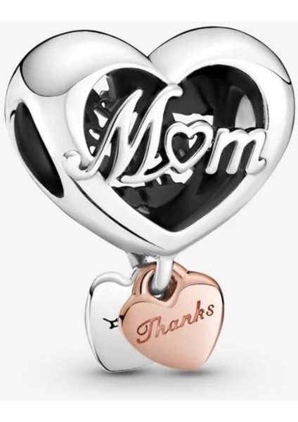 "teşekkürler Anne" Kalp Charm