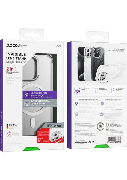 iPhone 16 Pro Max Uyumlu Invisible Magsafe Kapak