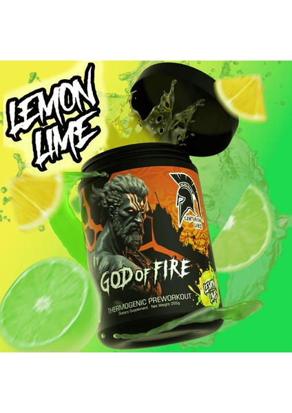 God Of Fire Thermo Ripped Pump Preworkout - Daa + Huperzine modelleri