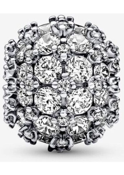 Köpüklü Pavé Yuvarlak Charm