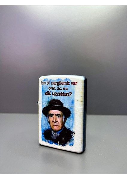 Zippo Model Lazer Baskı Benzinli Metal Çakmak