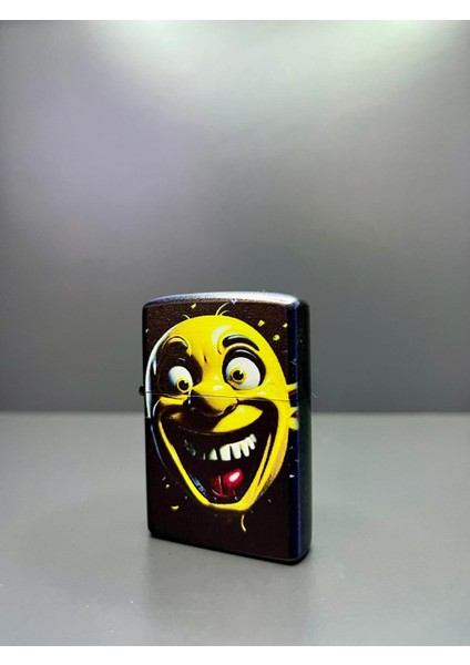 Zippo Model Lazer Baskı Benzinli Metal Çakmak