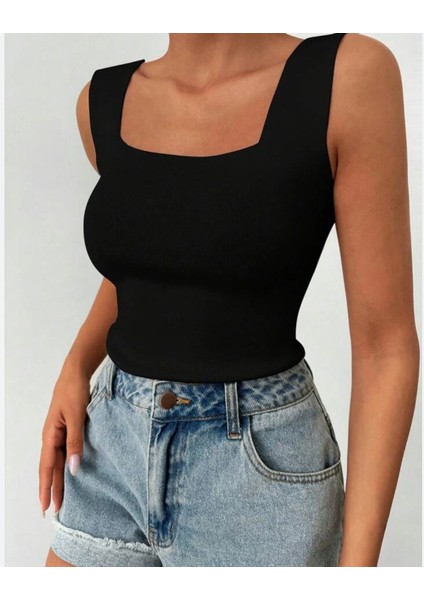 Kadın Askılı Bluz Crop