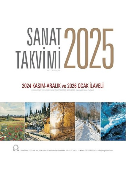 Sanat Takvimi 2025 Duvar Takvimi