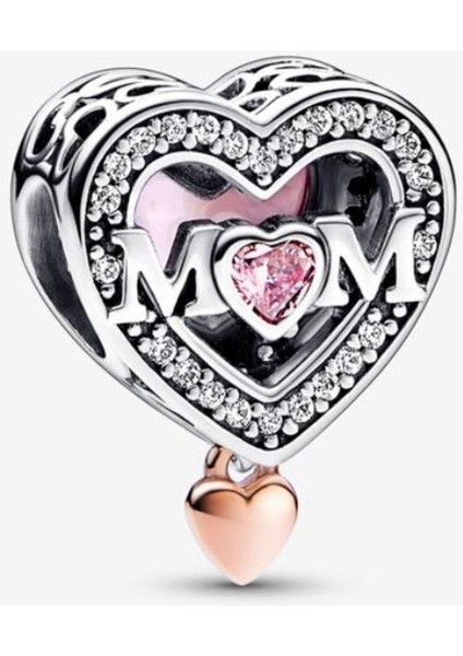 Iki Renkli Kafes Işi “mum"ve Kalp Charm