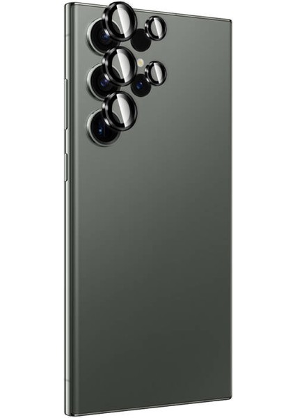 Samsung Galaxy S24 Ultra Kamera Lens Koruyucu Şık Titanium Premium Temperli Lens Guard