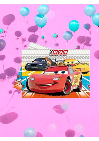 Cars Temalı 120 x 180 Masa Örtüsü - Doğum Günü Parti ve Eğlenceli Etkinlikler Için modelleri