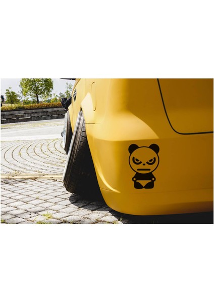 Kızgın Erkek Panda Araç, Araba, Oto, Motorsiklet, Kask, Laptop, Cam Sticker