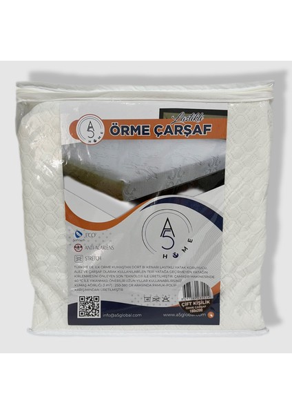 Çift Kişilik Örme Çarşaf 160 x 200