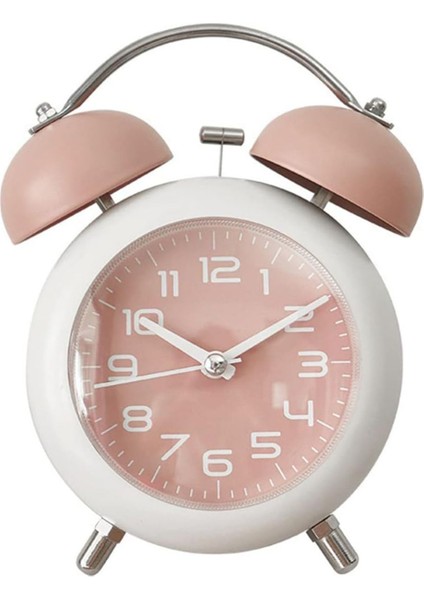 Tekno Trust Dekoratif Işıklı Metal Masa Üstü Alarmlı Çalar Saat